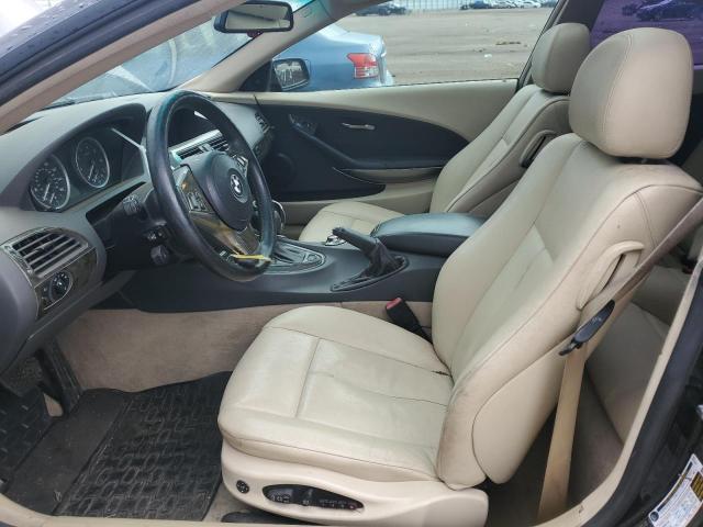 WBAEH73425B191970 - 2005 BMW 645 CI AUTOMATIC BLACK photo 7