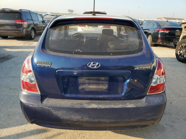 KMHCM36C39U124057 - 2009 HYUNDAI ACCENT GS BLUE photo 6