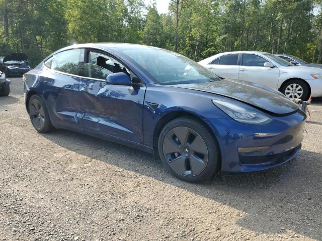 5YJ3E1EB0MF836672 - 2021 TESLA MODEL 3 蓝色 照片 4