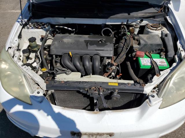 2T1KR32E94C279467 - 2004 TOYOTA COROLLA MA XR WHITE photo 11