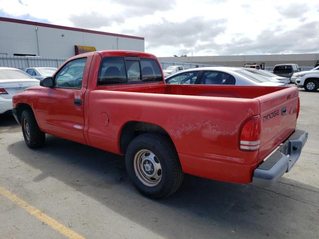 1B7FL26X21S190083 - 2001 DODGE DAKOTA RED photo 2