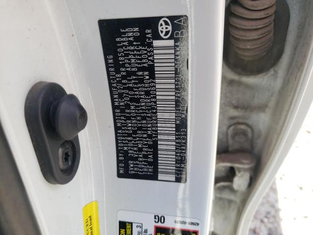 5YFBURHE4JP810692 - 2018 TOYOTA COROLLA L WHITE photo 12