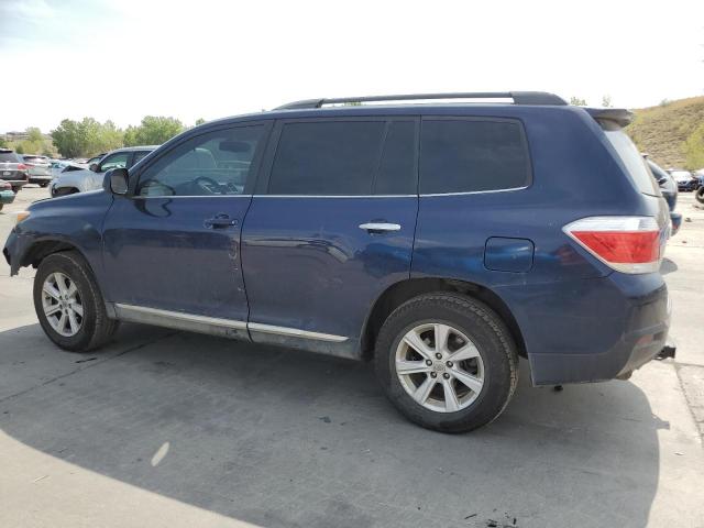 5TDBK3EH0CS143342 - 2012 TOYOTA HIGHLANDER BASE Niebieski zdjęcie 2