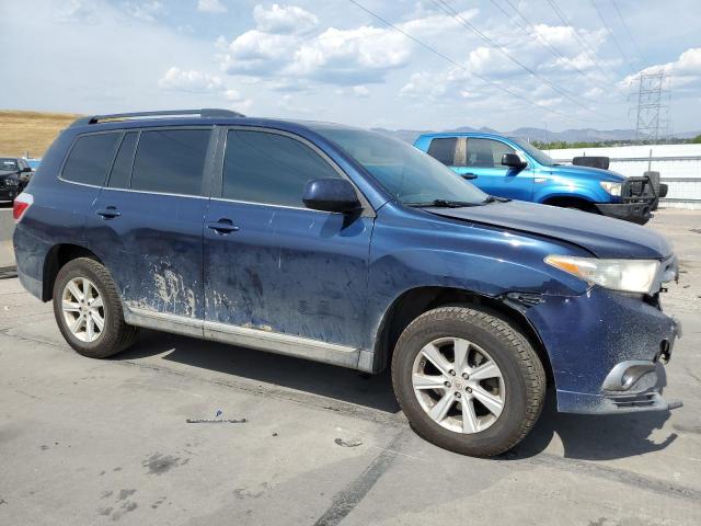 5TDBK3EH0CS143342 - 2012 TOYOTA HIGHLANDER BASE Niebieski zdjęcie 4
