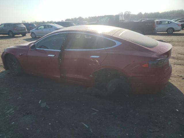 5YJSA1E22HF193187 - 2017 TESLA MODEL S RED photo 2