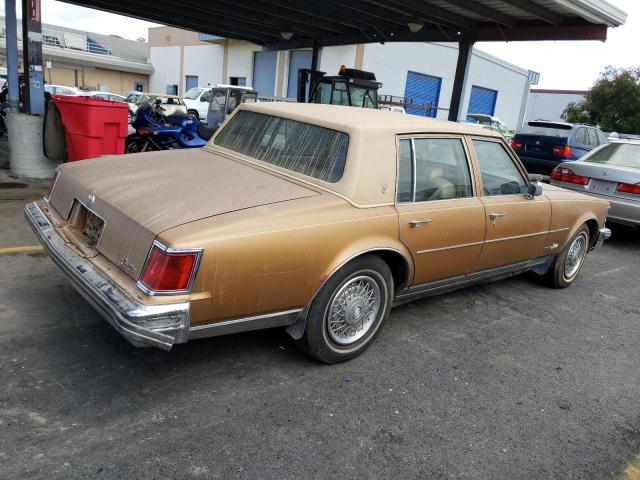 6S69R7Q456198 - 1977 CADILLAC 4D BEIGE photo 3