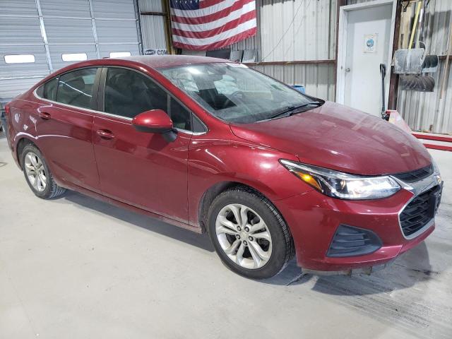 1G1BE5SM2K7125902 - 2019 CHEVROLET CRUZE LT 勃艮第红 照片 4