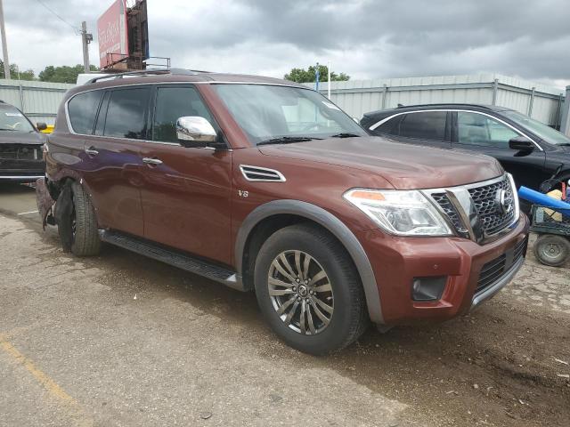JN8AY2NE4J9733800 - 2018 NISSAN ARMADA PLATINUM بني صورة 4