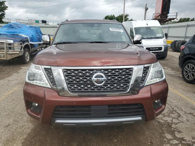JN8AY2NE4J9733800 - 2018 NISSAN ARMADA PLATINUM بني صورة 5