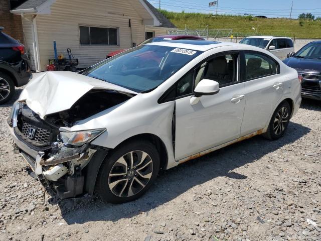 19XFB2F95DE077384 - 2013 HONDA CIVIC EXL WHITE photo 1