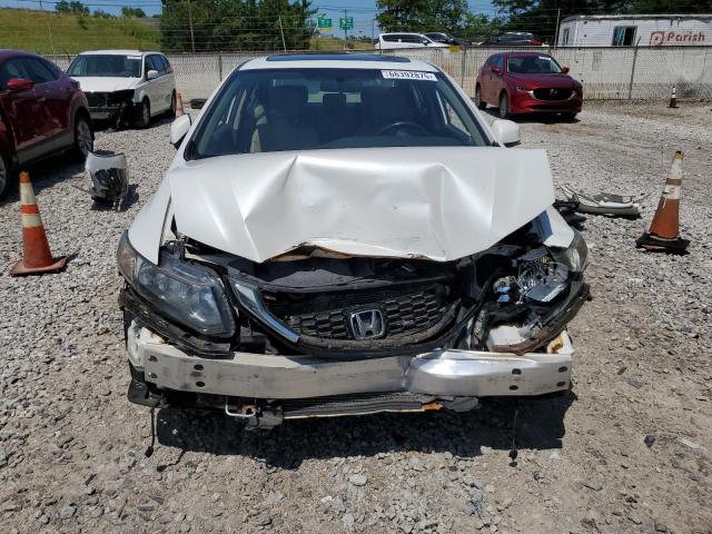 19XFB2F95DE077384 - 2013 HONDA CIVIC EXL WHITE photo 5