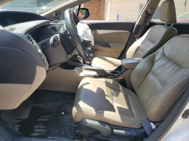 19XFB2F95DE077384 - 2013 HONDA CIVIC EXL WHITE photo 7