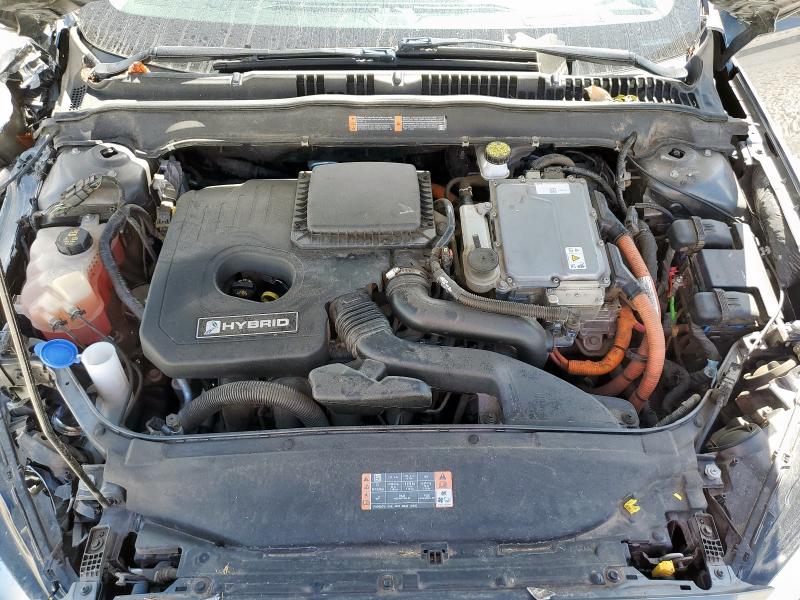 3FA6P0LU2KR182281 - 2019 FORD FUSION SE GRAY photo 11