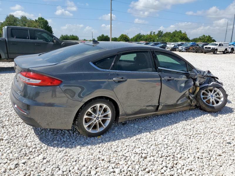 3FA6P0LU2KR182281 - 2019 FORD FUSION SE GRAY photo 3