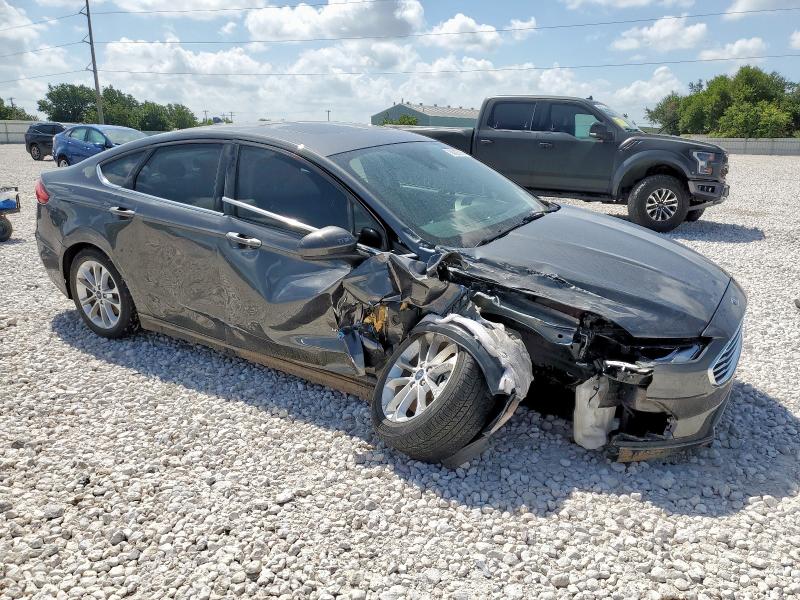 3FA6P0LU2KR182281 - 2019 FORD FUSION SE GRAY photo 4