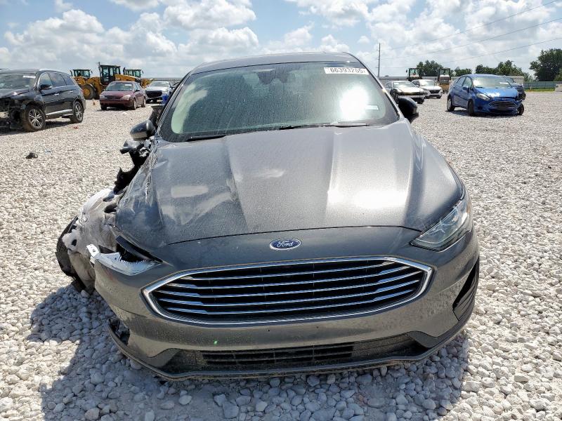3FA6P0LU2KR182281 - 2019 FORD FUSION SE GRAY photo 5