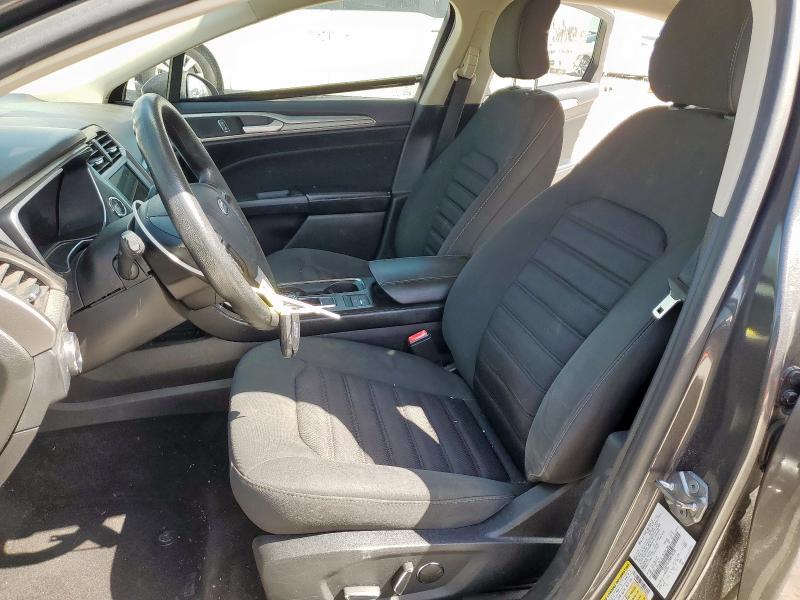 3FA6P0LU2KR182281 - 2019 FORD FUSION SE GRAY photo 7