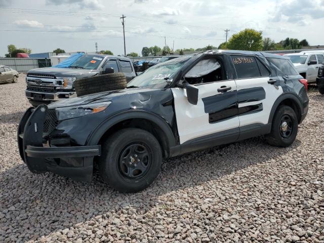 1FM5K8AB4MGC43950 - 2021 FORD EXPLORER POLICE INTERCEPTOR İki rəngli foto 1