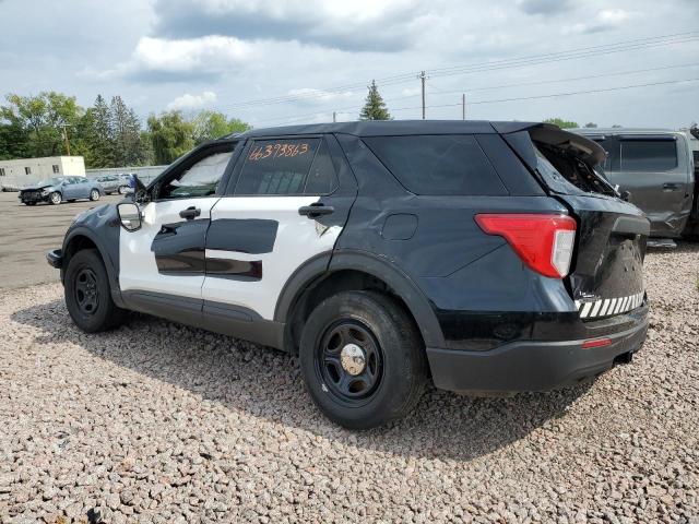 1FM5K8AB4MGC43950 - 2021 FORD EXPLORER POLICE INTERCEPTOR İki rəngli foto 2