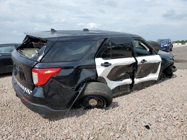 1FM5K8AB4MGC43950 - 2021 FORD EXPLORER POLICE INTERCEPTOR İki rəngli foto 3