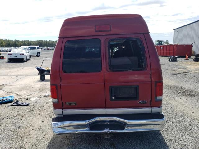 1FMRE11L3YHB75889 - 2000 FORD ECONOLINE E150 WAGON RED photo 6