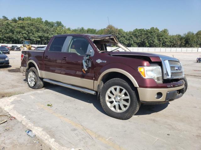 1FTPW14V49KC95582 - 2009 FORD F150 SUPERCREW MAROON photo 4