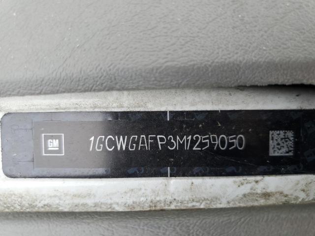 1GCWGAFP3M1259050 - 2021 CHEVROLET EXPRESS G2 Blanc photo 12