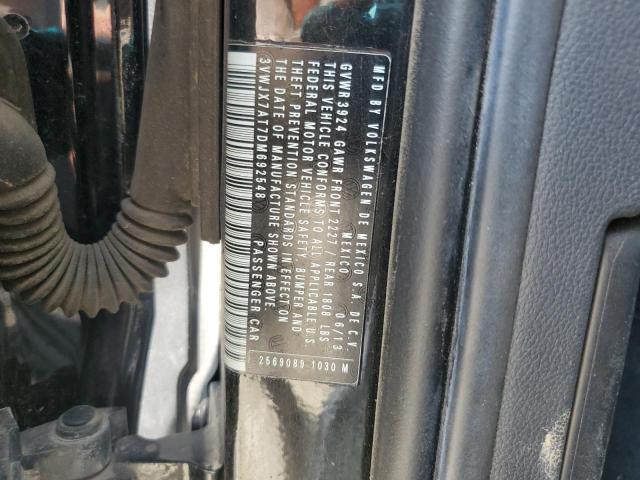 3VWJX7AT7DM692548 - 2013 VOLKSWAGEN BEETLE BLACK photo 12