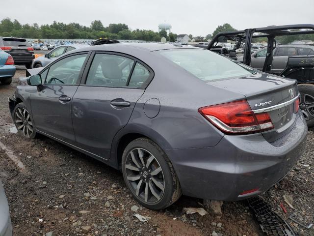 2HGFB2F90FH508402 - 2015 HONDA CIVIC EXL ნაცრისფერი ფოტო 2