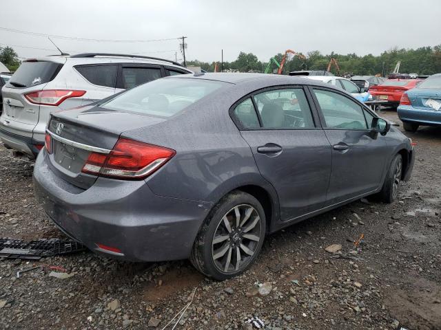 2HGFB2F90FH508402 - 2015 HONDA CIVIC EXL ნაცრისფერი ფოტო 3