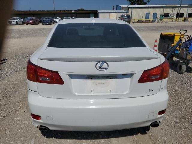 JTHBK262585076009 - 2008 LEXUS IS 250 WHITE photo 6