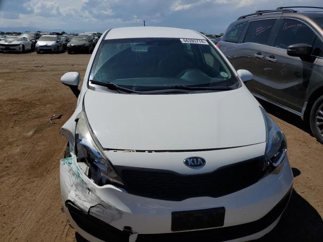 KNADM4A35E6414849 - 2014 KIA RIO LX WHITE photo 5