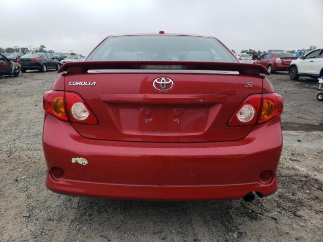 2T1BU4EE7AC445304 - 2010 TOYOTA COROLLA BASE RED photo 6