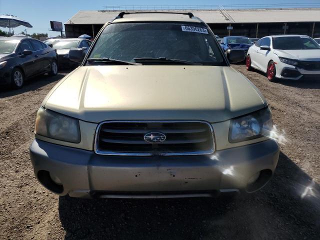 JF1SG65683G703190 - 2003 SUBARU FORESTER 2.5XS ოქროსფერი ფოტო 5