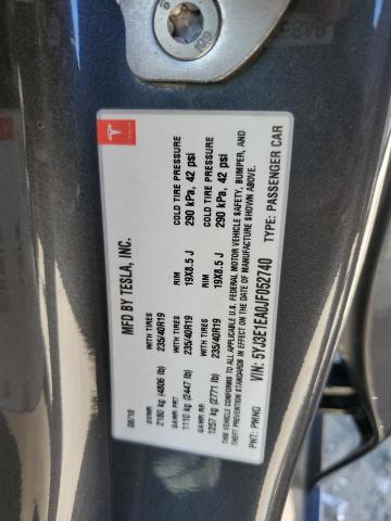 5YJ3E1EA0JF052740 - 2018 TESLA MODEL 3 GRAY photo 12