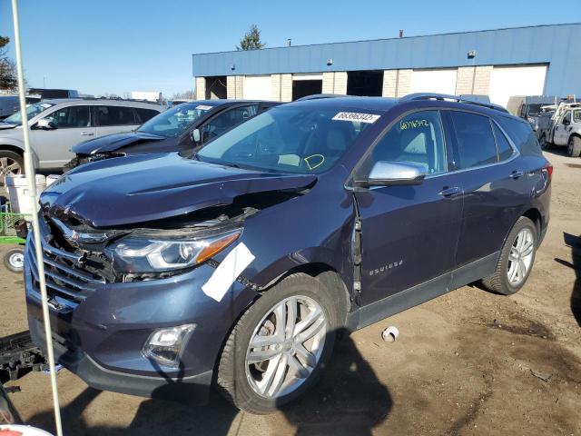 3GNAXNEX5JS511854 - 2018 CHEVROLET EQUINOX PREMIER BLUE photo 2