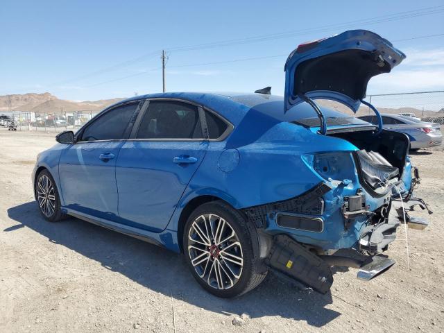 3KPF44AC3NE493122 - 2022 KIA FORTE GT BLUE photo 2