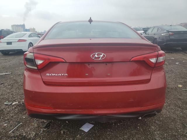 5NPE24AF4HH578417 - 2017 HYUNDAI SONATA SE RED photo 6