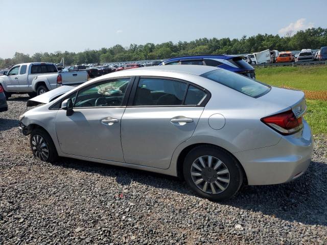 2HGFB2F50DH602726 - 2013 HONDA CIVIC LX SILVER photo 2