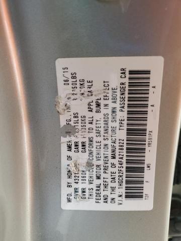 1HGCR2F54FA218822 - 2015 HONDA ACCORD SPORT CREAM photo 12