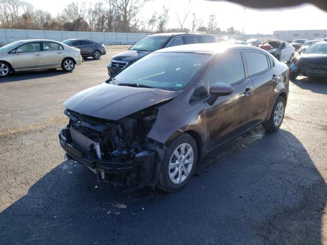 KNADN4A38D6103492 - 2013 KIA RIO EX CHARCOAL photo 2