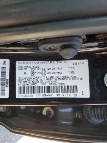 5TFCZ5AN6KX206959 - 2019 TOYOTA TACOMA DOUBLE CAB Noir photo 12