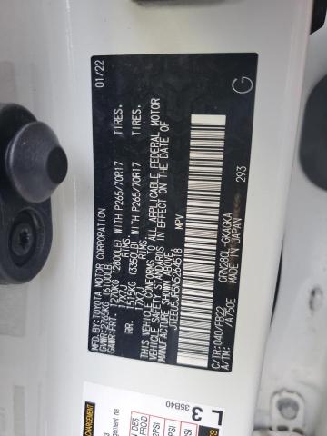 JTEEU5JR5N5264518 - 2022 TOYOTA 4RUNNER SR5 白色 照片 14