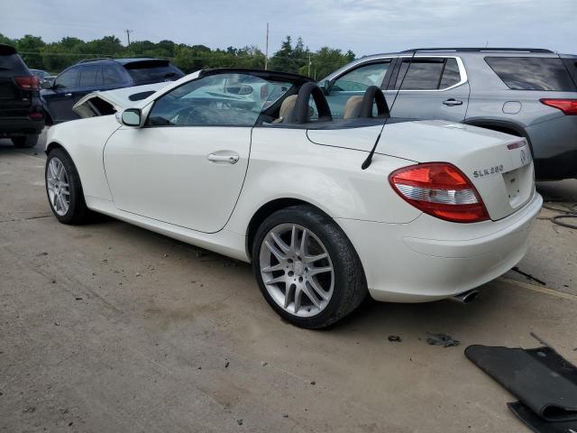 WDBWK54F78F185154 - 2008 MERCEDES-BENZ SLK 280 Ağ foto 2