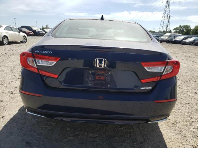 1HGCV3F59LA006348 - 2020 HONDA ACCORD HYBRID EXL BLUE photo 6