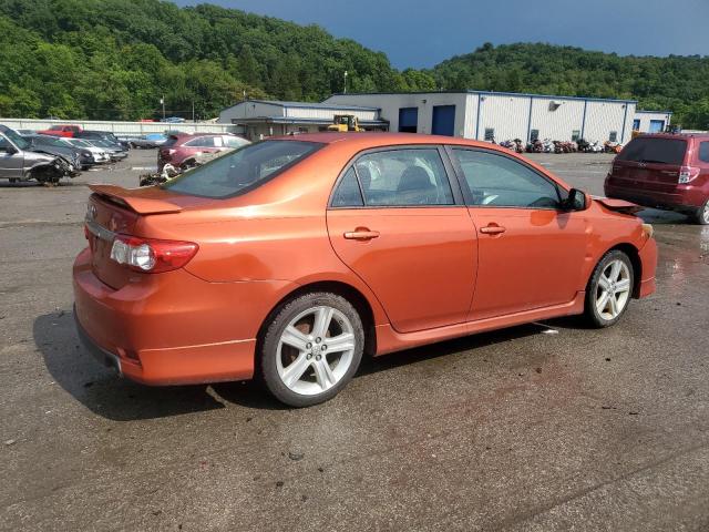 2T1BU4EE4DC066863 - 2013 TOYOTA COROLLA BASE ORANGE photo 3