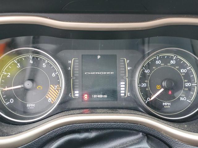 1C4PJMCS1EW219876 - 2014 JEEP CHEROKEE LATITUDE წითელი ფოტო 9