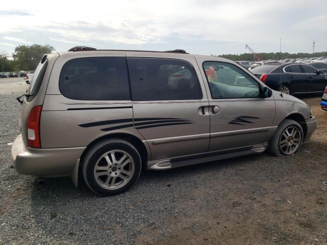 4N2ZN16T81D813416 - 2001 NISSAN QUEST SE TAN photo 3