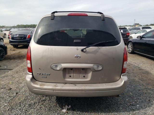 4N2ZN16T81D813416 - 2001 NISSAN QUEST SE TAN photo 6