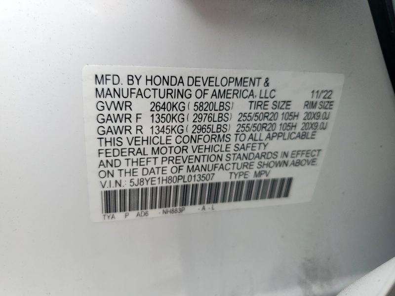 5J8YE1H80PL013507 - 2023 ACURA MDX ADVANCE WHITE photo 13